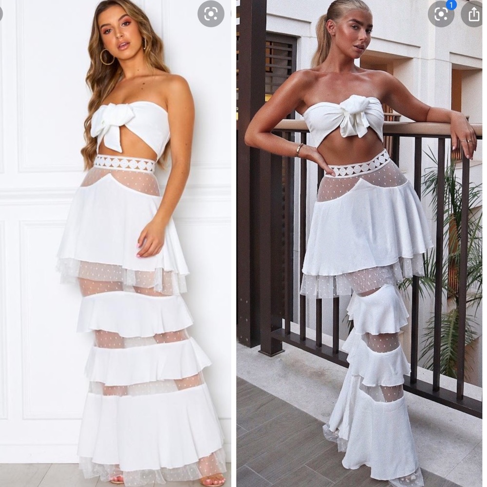 White Skirt Set